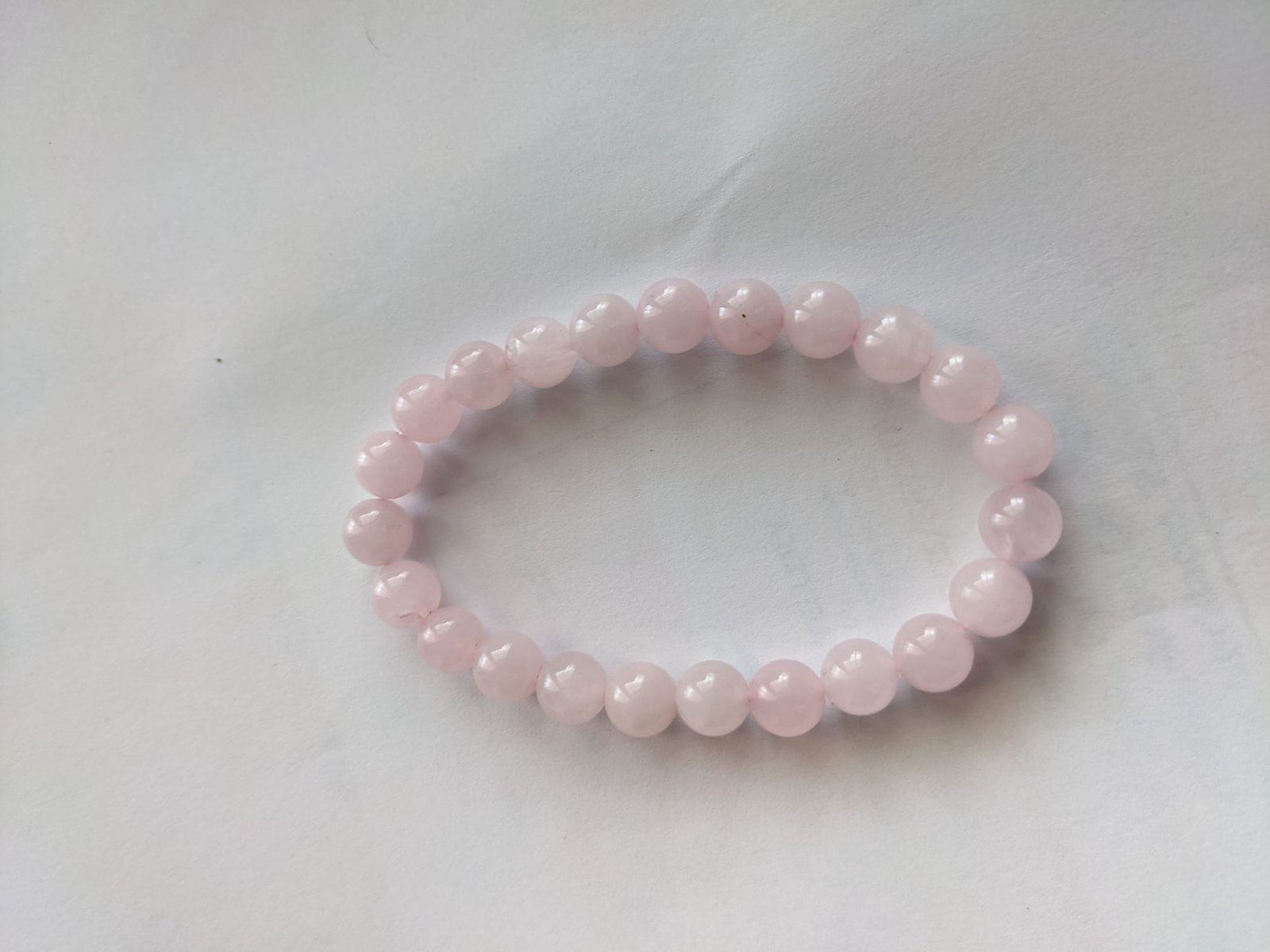 Rose Quartz Bracelet (8 mm Beads) - immagine 5