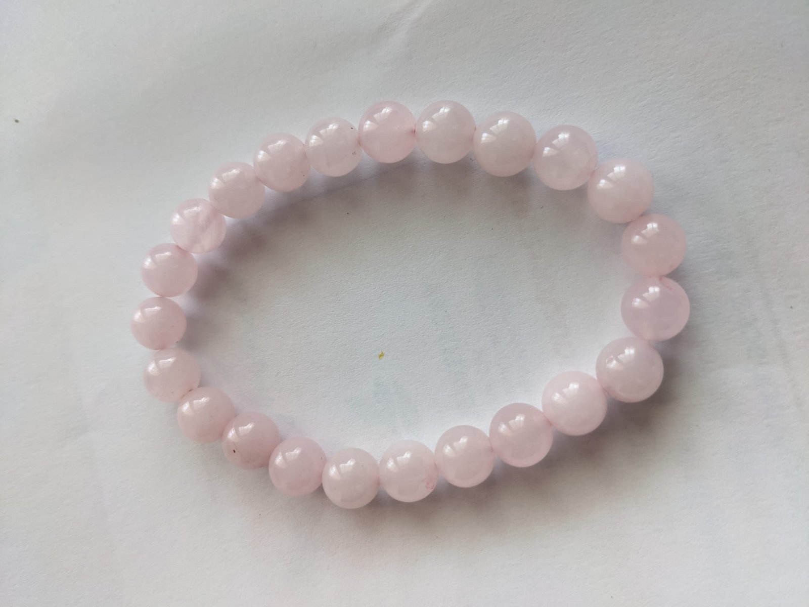 Rose Quartz Bracelet (8 mm Beads) - immagine 3