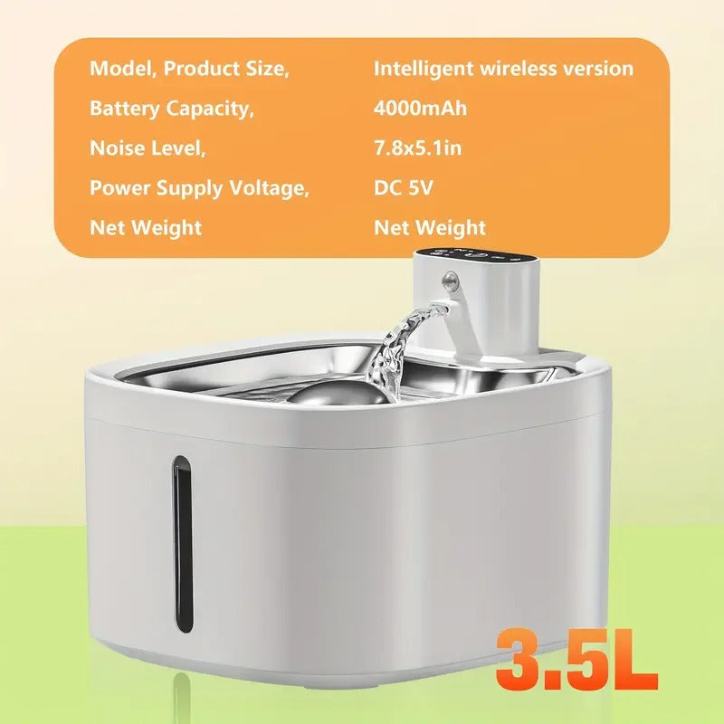 Charging Cat Wireless Water Fountain - immagine 4