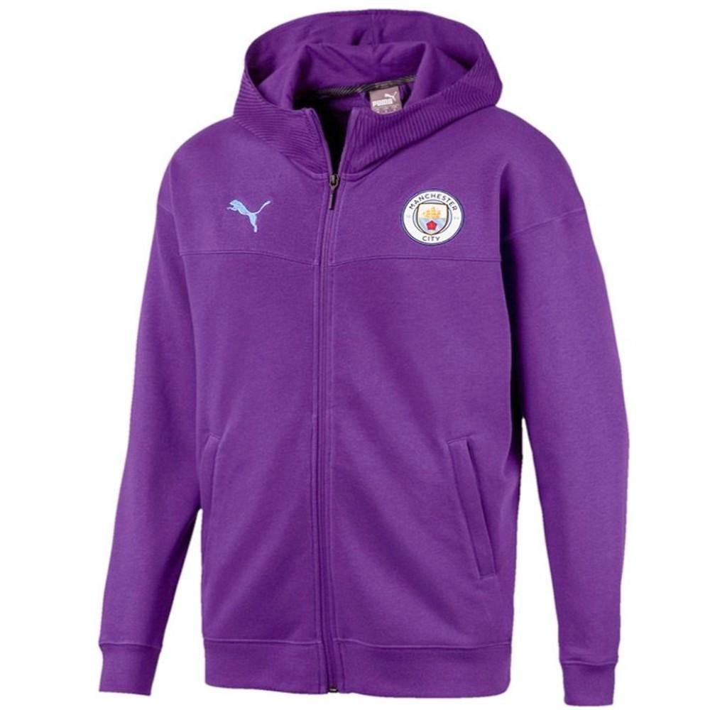 Manchester City violet Casual presentation tracksuit 2019/20 - Puma - immagine 3