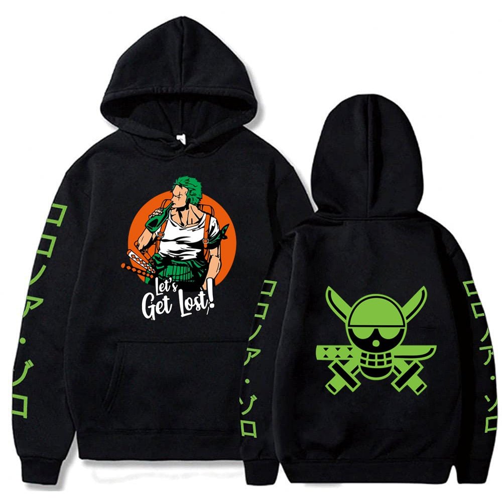 One Piece Roronoa Zoro Fan Lost Joke Hoodie - immagine 48