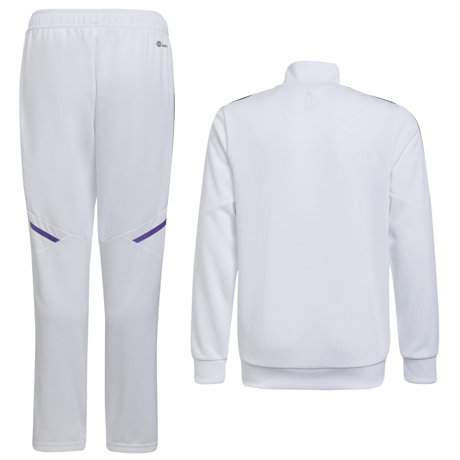 Kids - Real Madrid white training presentation tracksuit 2022/23 - Adidas - immagine 2