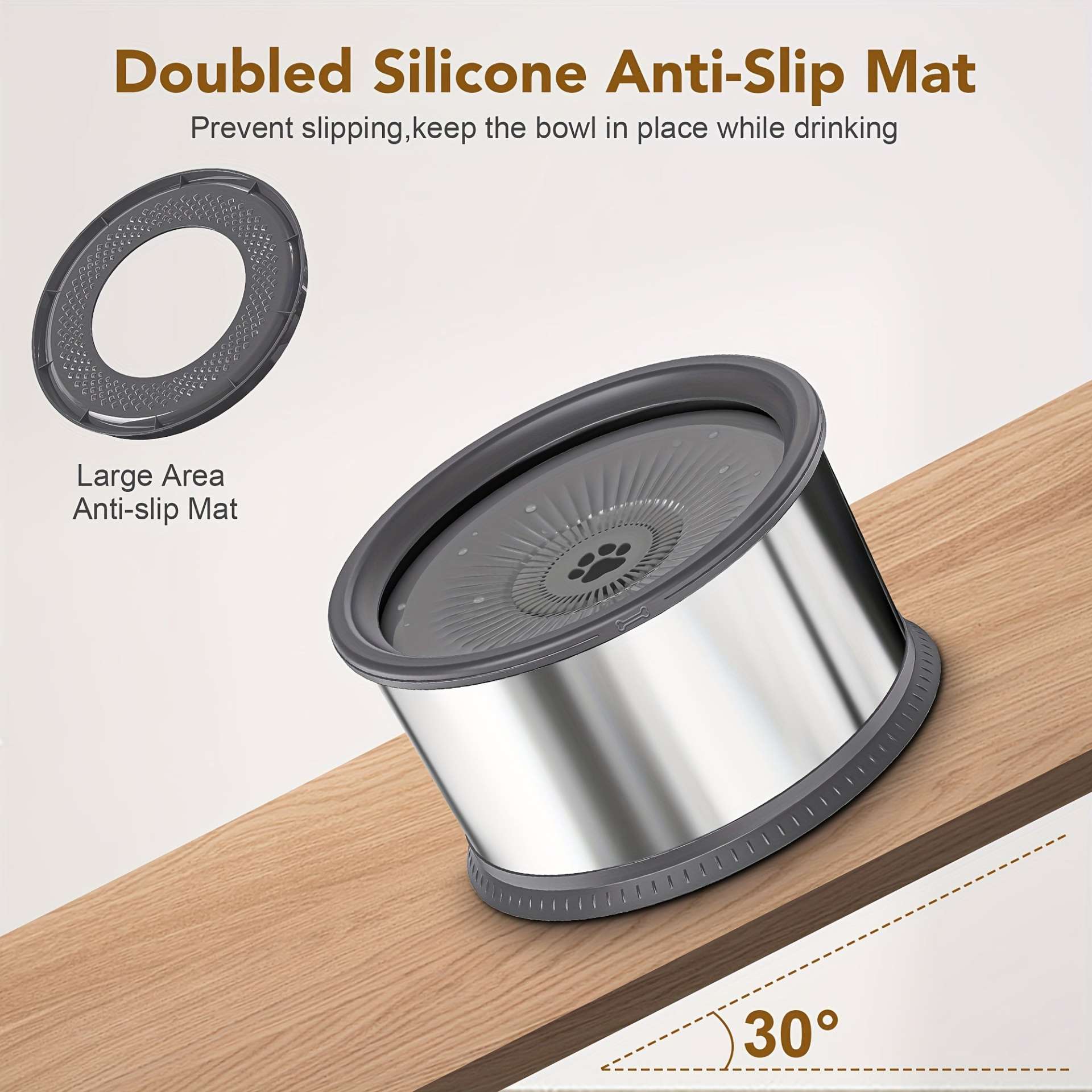 Extra Large Spill-Proof Dog Water Bowl - immagine 5