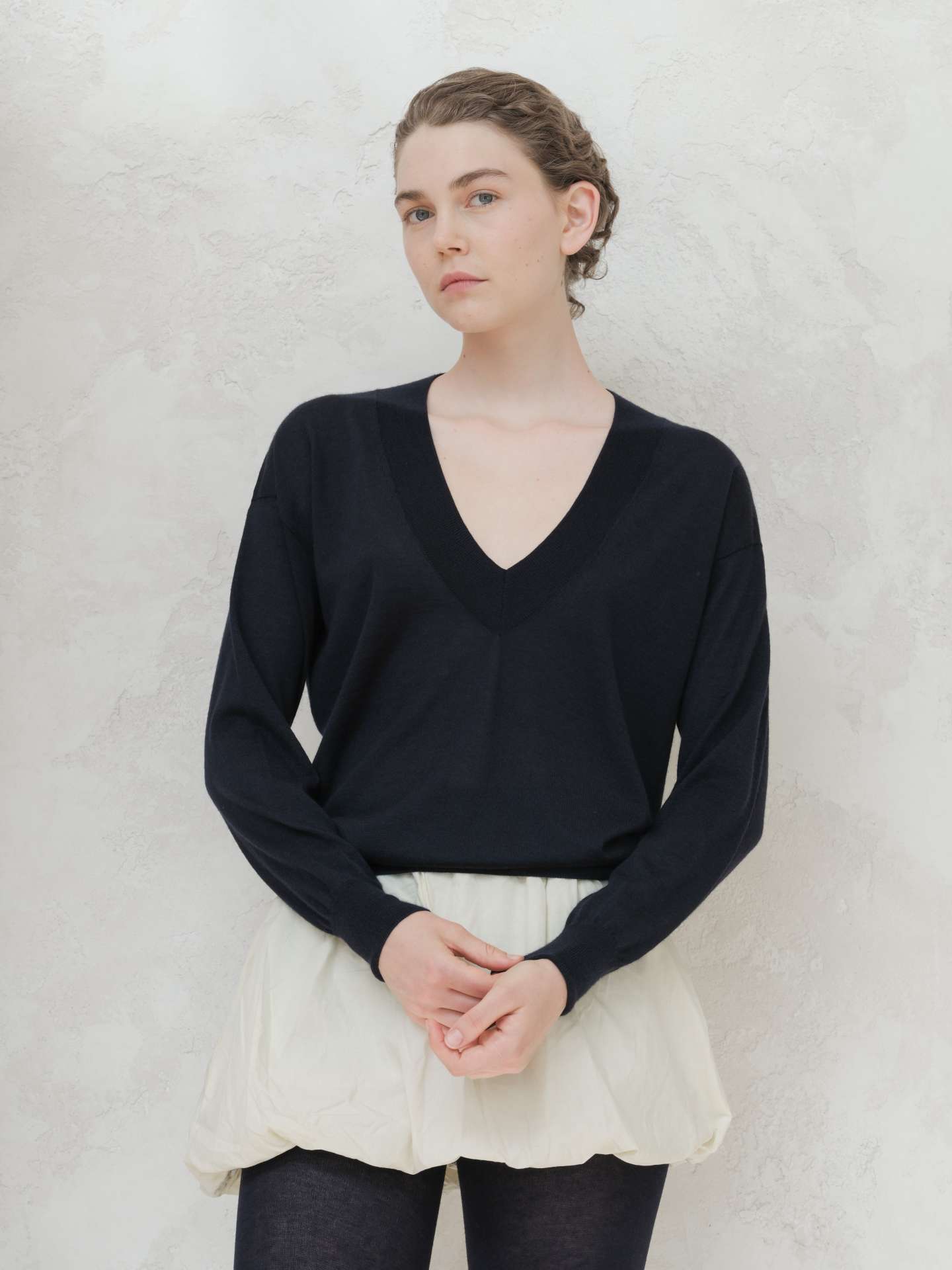 Merino & Silk V-Neck Sweater - immagine 7
