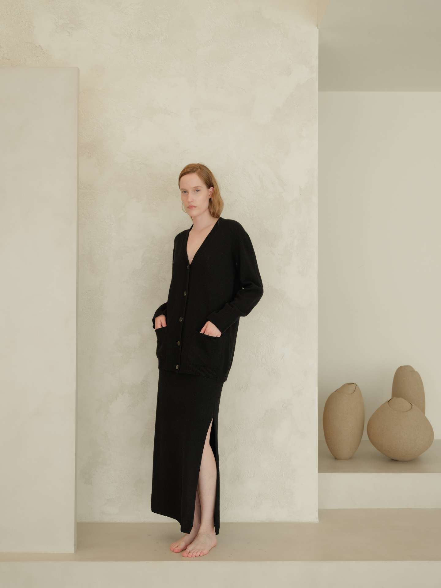 Cashmere Mix Long Skirt - immagine 18