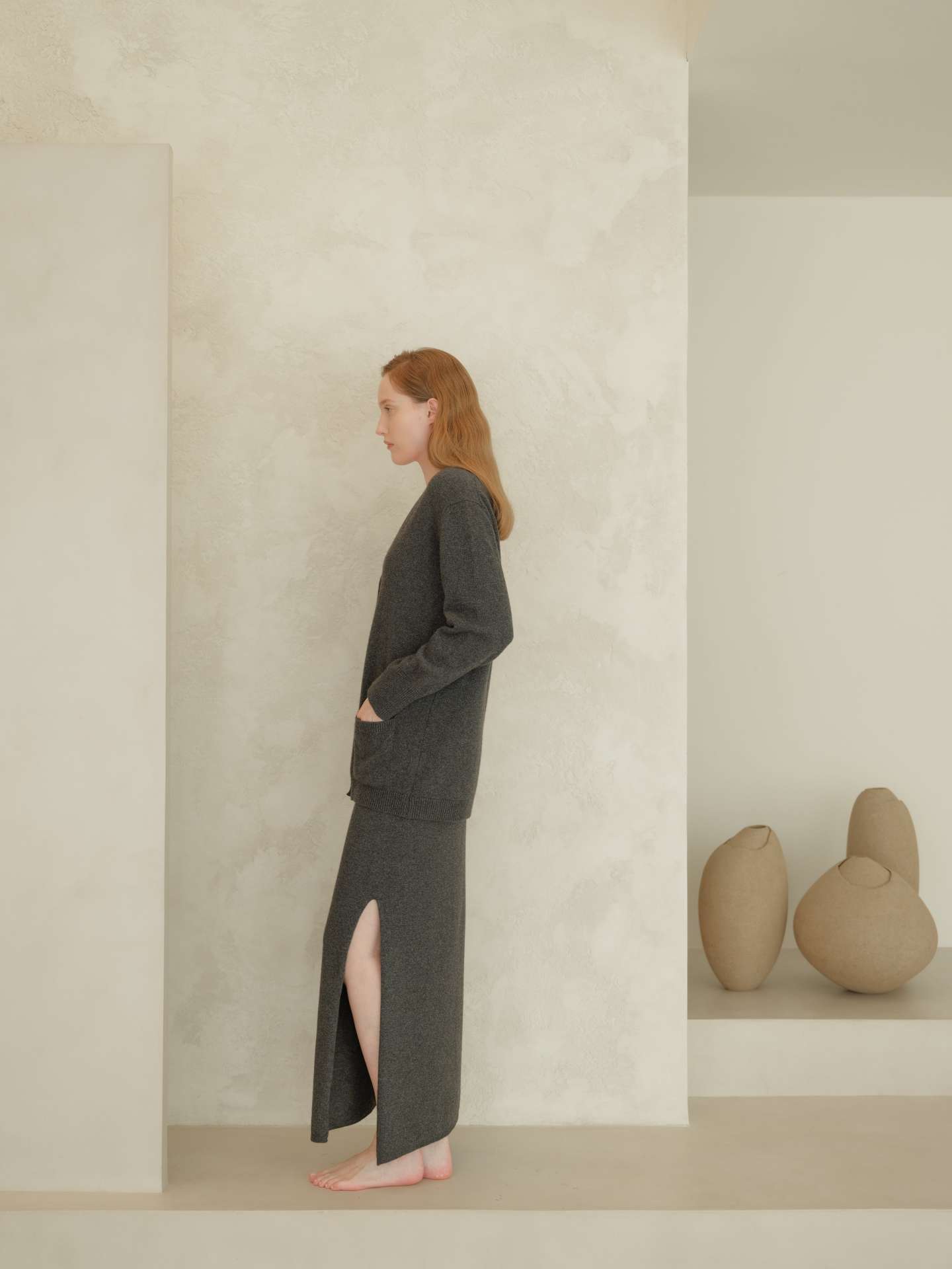 Cashmere Mix Long Skirt - immagine 25