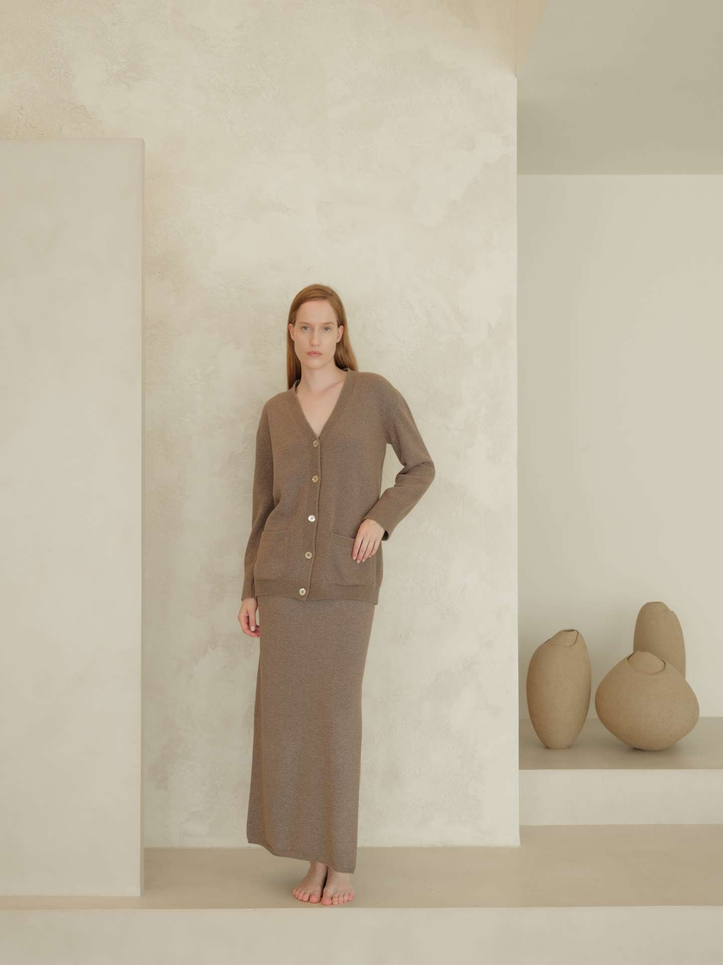Cashmere Mix Long Skirt - immagine 16