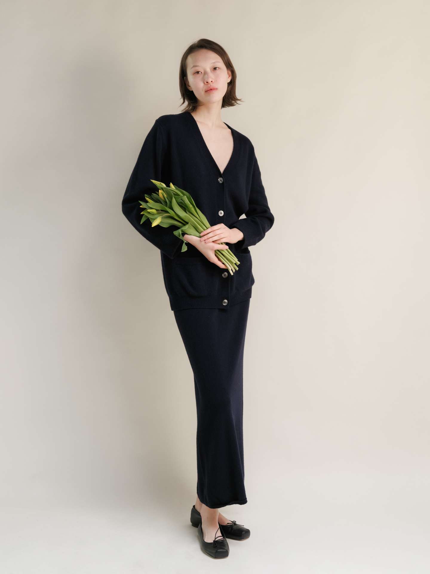 Cashmere Mix Long Skirt - immagine 32