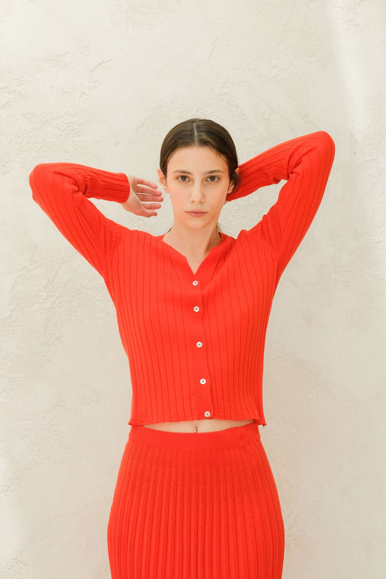 Extra Fine Merino Ribbed Cardigan - immagine 30