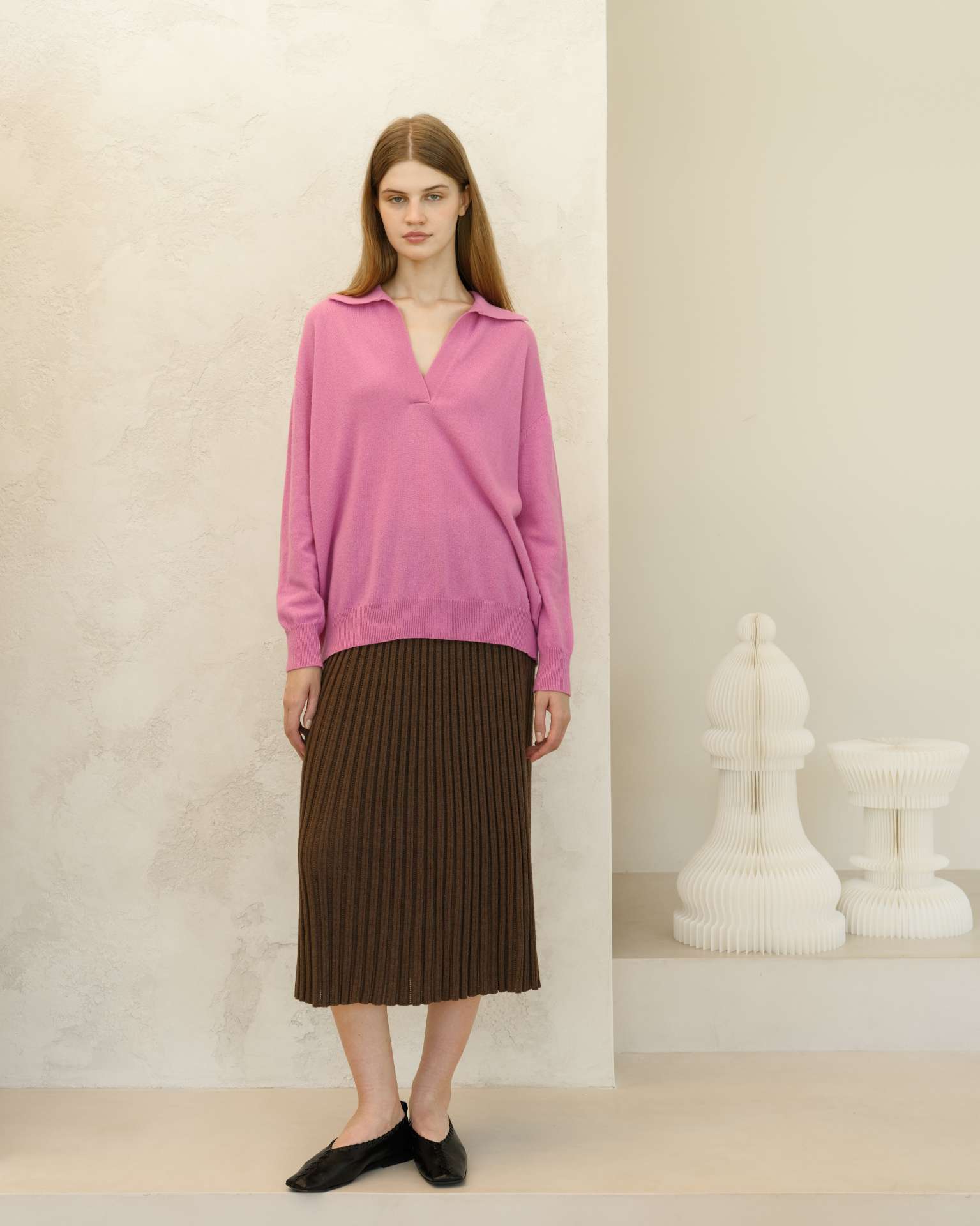 Cashmere Mix Perforated Skirt - immagine 7