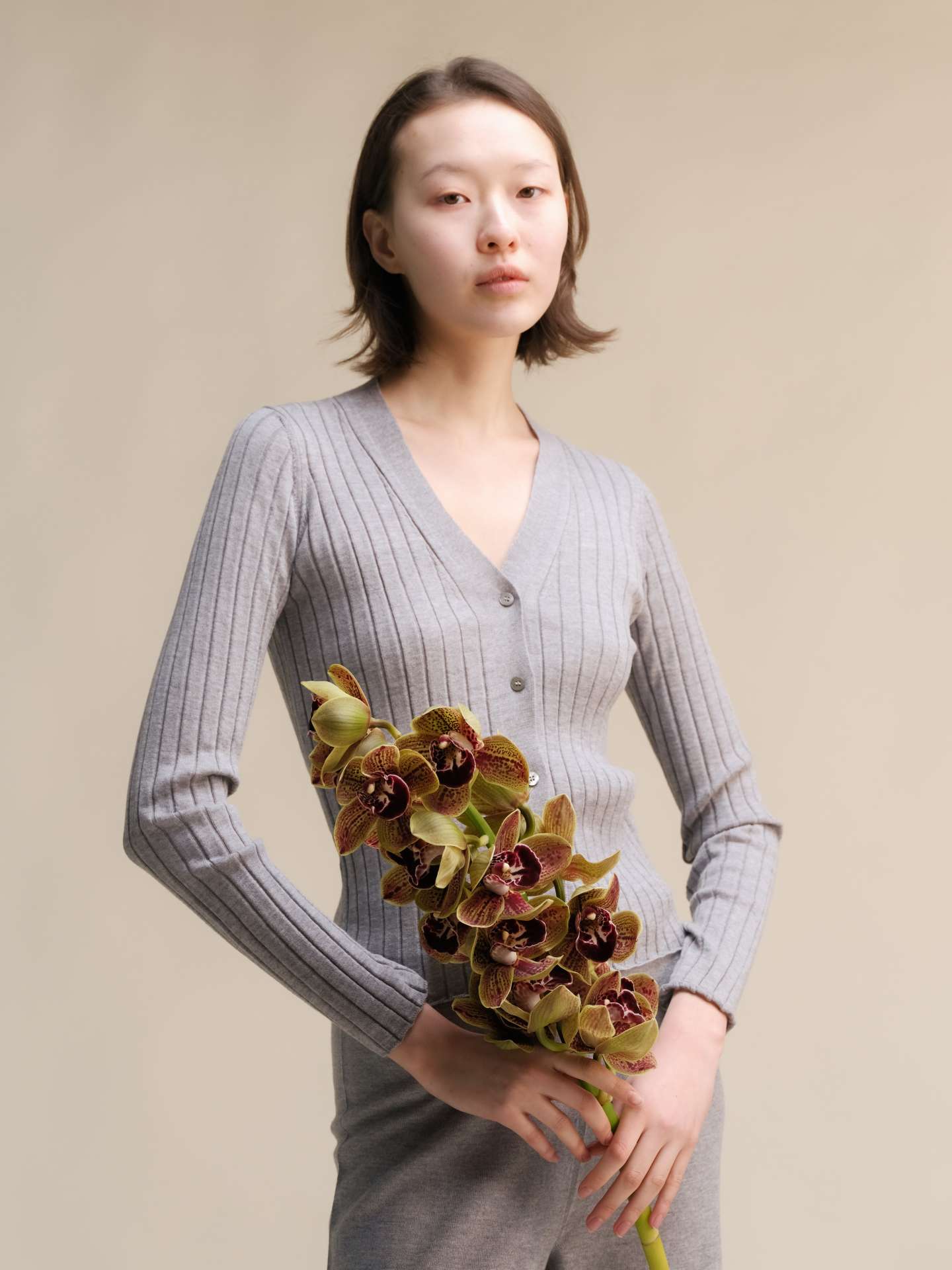 Extra Fine Merino Ribbed Cardigan - immagine 21