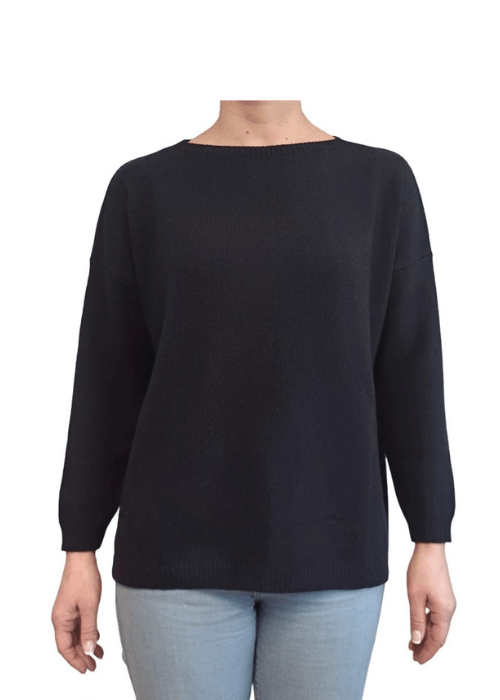 Maglia Donna Over Scollo Barca Cashmere Rigenerato - immagine 12