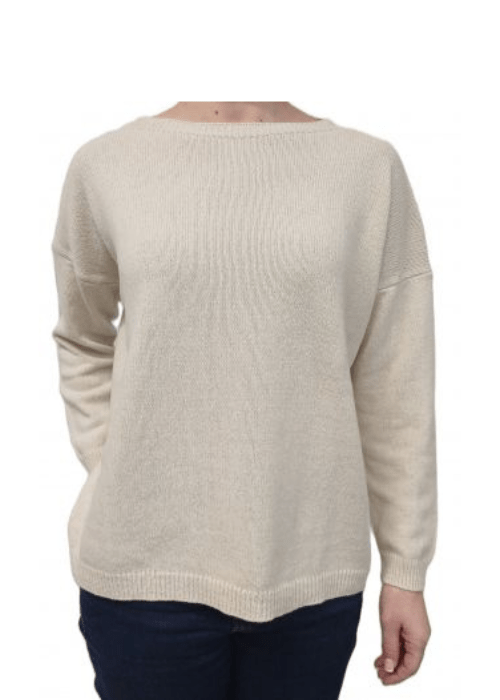 Maglia Donna Over Scollo Barca Cashmere Rigenerato - immagine 13
