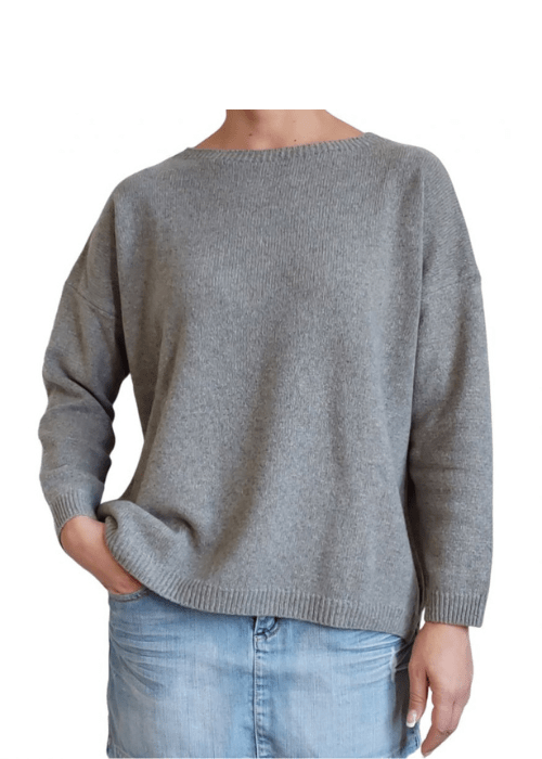 Maglia Donna Over Scollo Barca Cashmere Rigenerato - immagine 11
