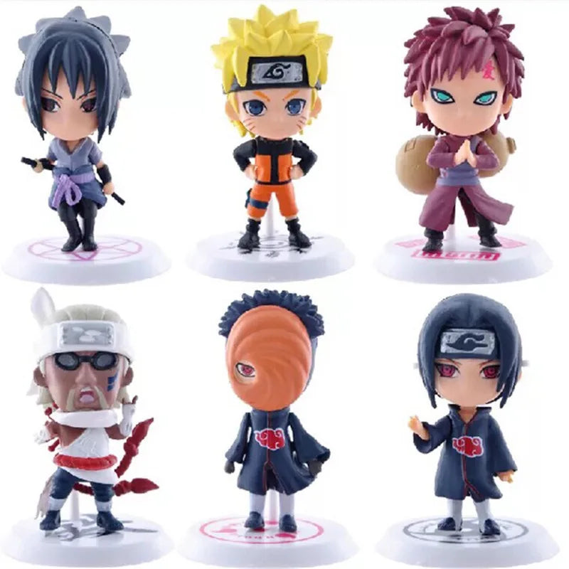 Naruto Mini Figurines Set of 6 Collectibles - immagine 3