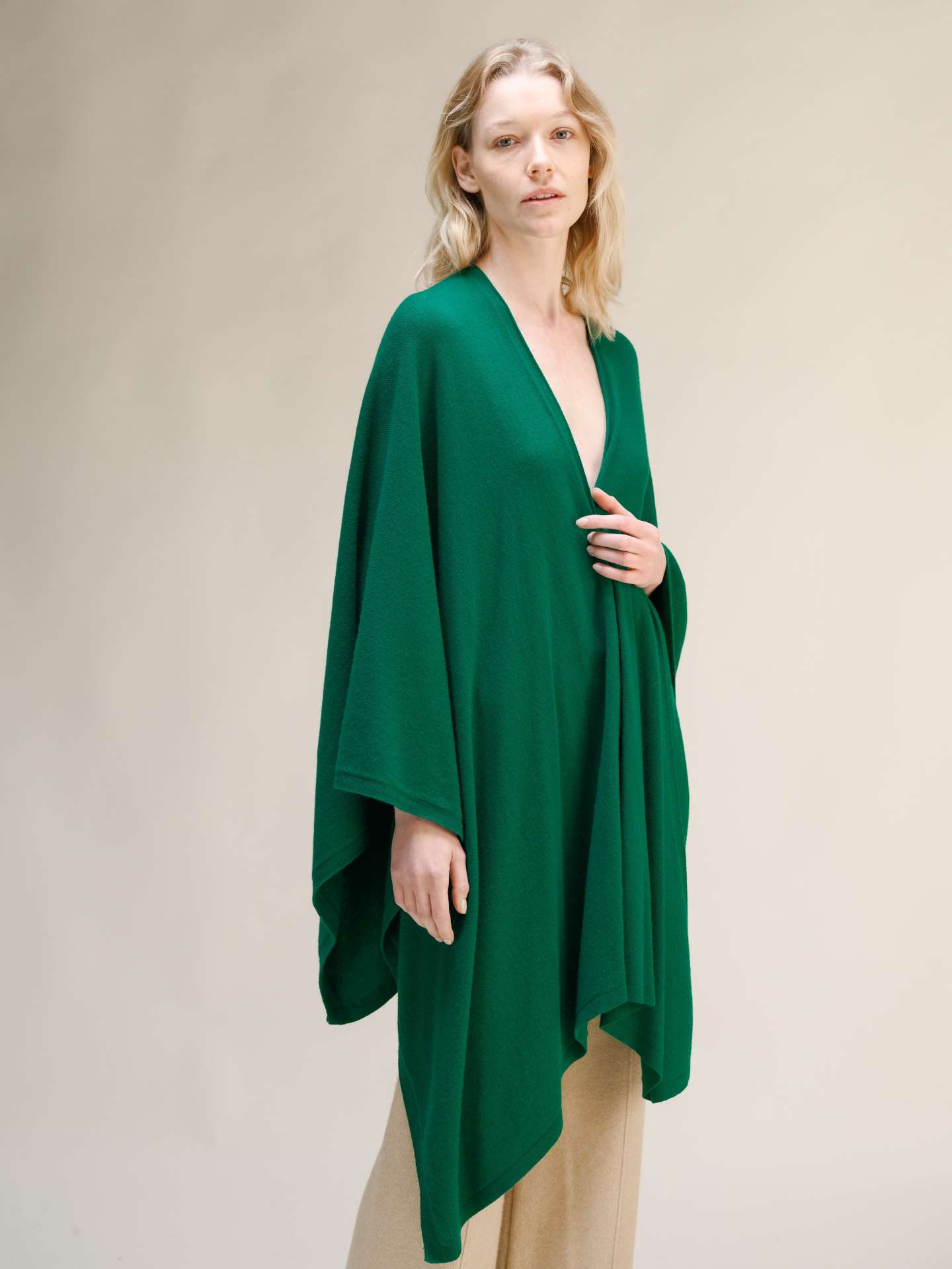 Cashmere Mix Maxi Cape - immagine 2