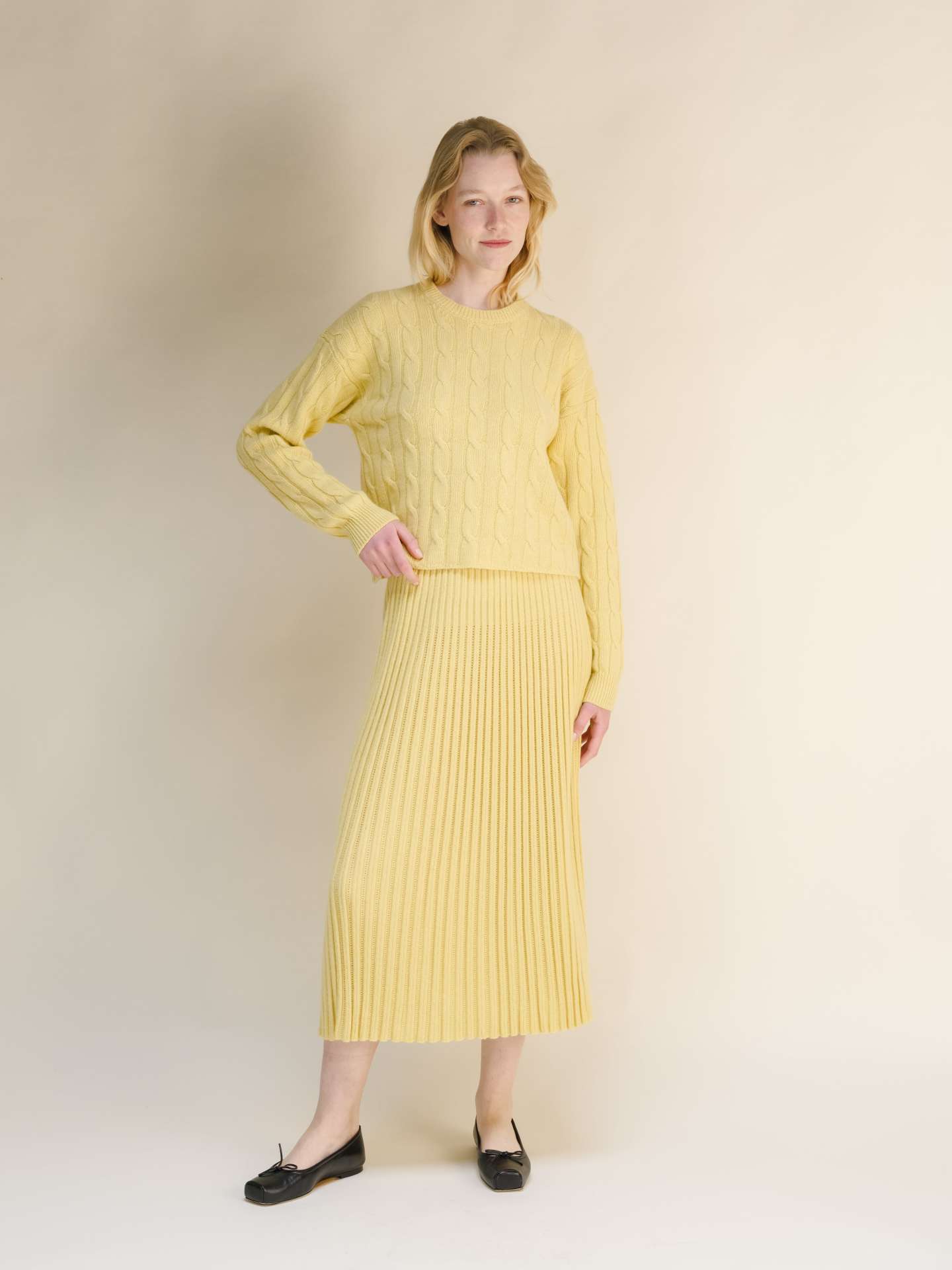Cashmere Mix Perforated Skirt - immagine 36