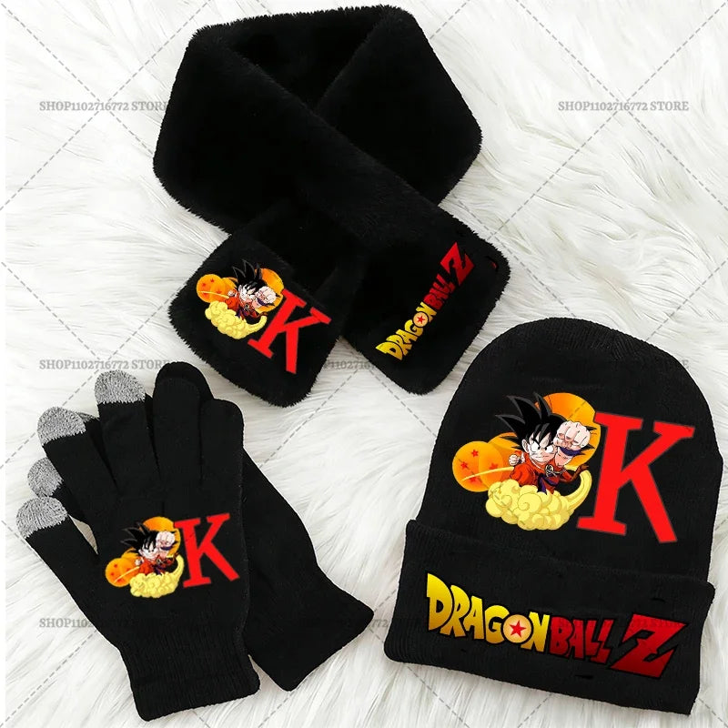Kids' Dragon Ball Knitted Hat Scarf and Gloves Set for Winter - immagine 17