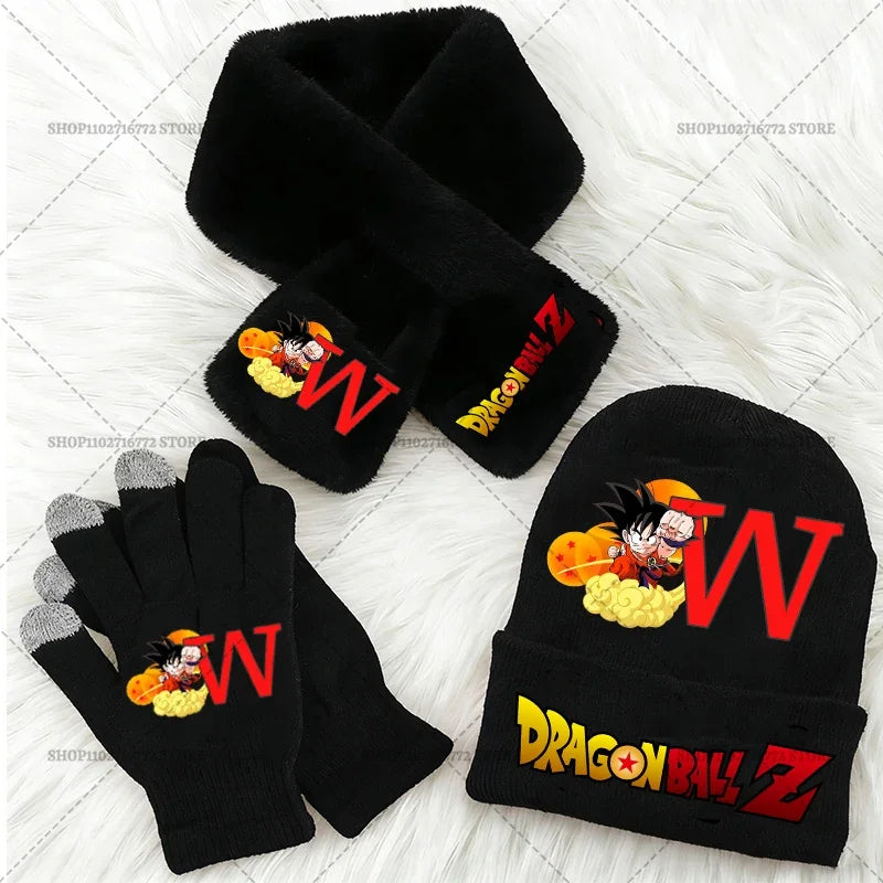 Kids' Dragon Ball Knitted Hat Scarf and Gloves Set for Winter - immagine 29