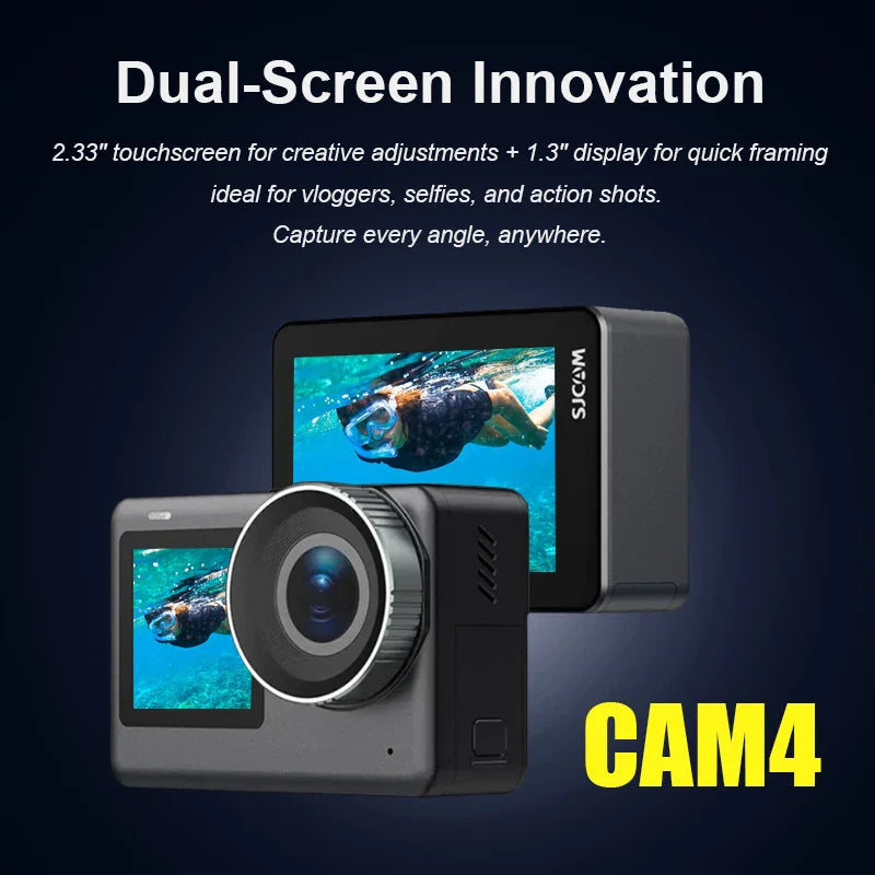 4K Sports Action Camera Active HDR Video Black - immagine 5