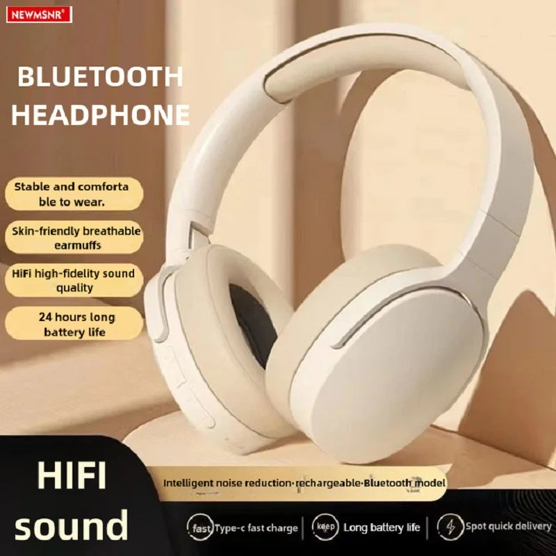 #P2961 Wireless Bluetooth 5.3 Headphones Over Ear Hifi Stereo Headset True Sports With Earphones TF/AUX Music Player with HD Mic - immagine 4