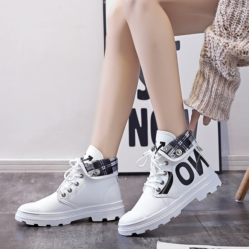 New All-match High-top Girls Canvas Short Boots Women's Shoes - immagine 28