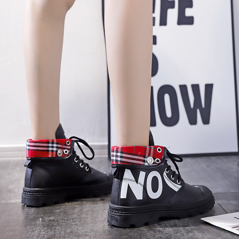 New All-match High-top Girls Canvas Short Boots Women's Shoes - immagine 10