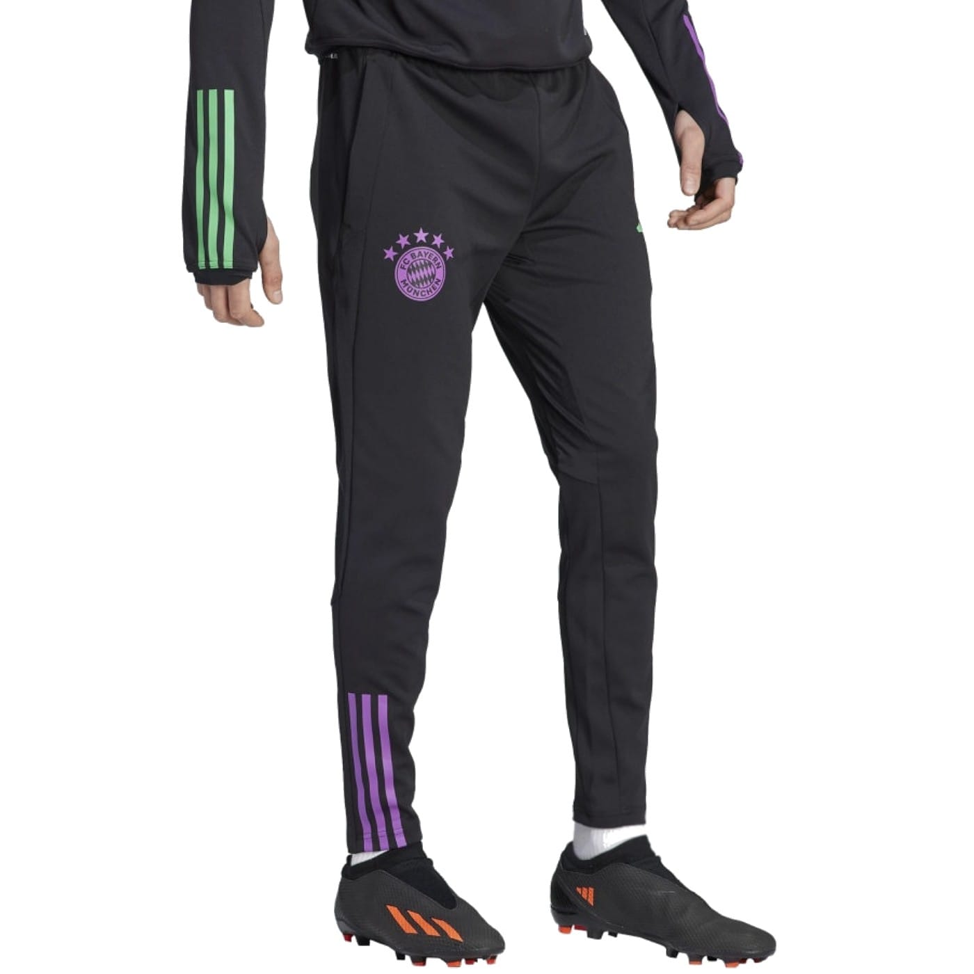 Bayern Munich black training technical tracksuit 2023/24 - Adidas - immagine 3