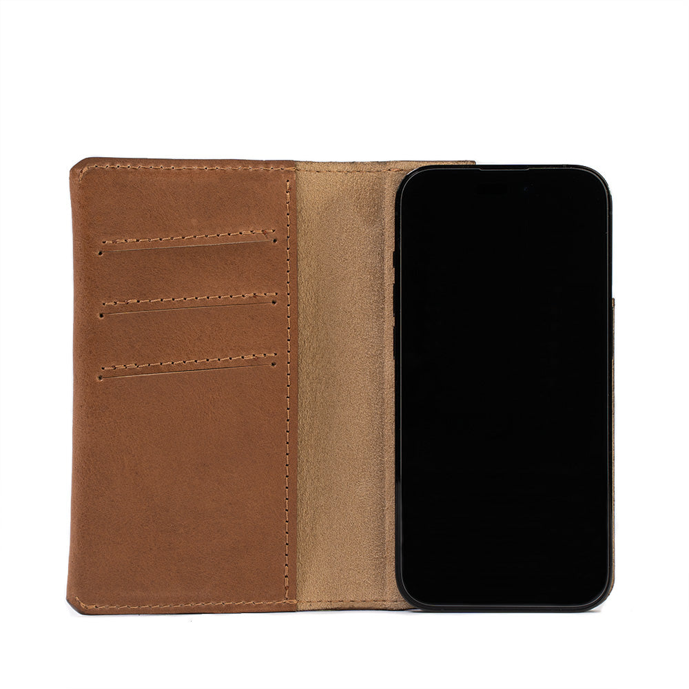 Leather Folio Case Wallet for iPhone 16 Series with MagSafe - The Minimalist 1.0 - immagine 4