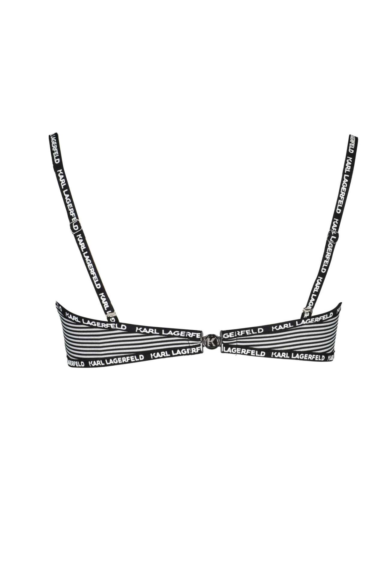KARL LAGERFELD BEACHWEAR SWIMSUIT TOP WOMEN BLACK - immagine 2
