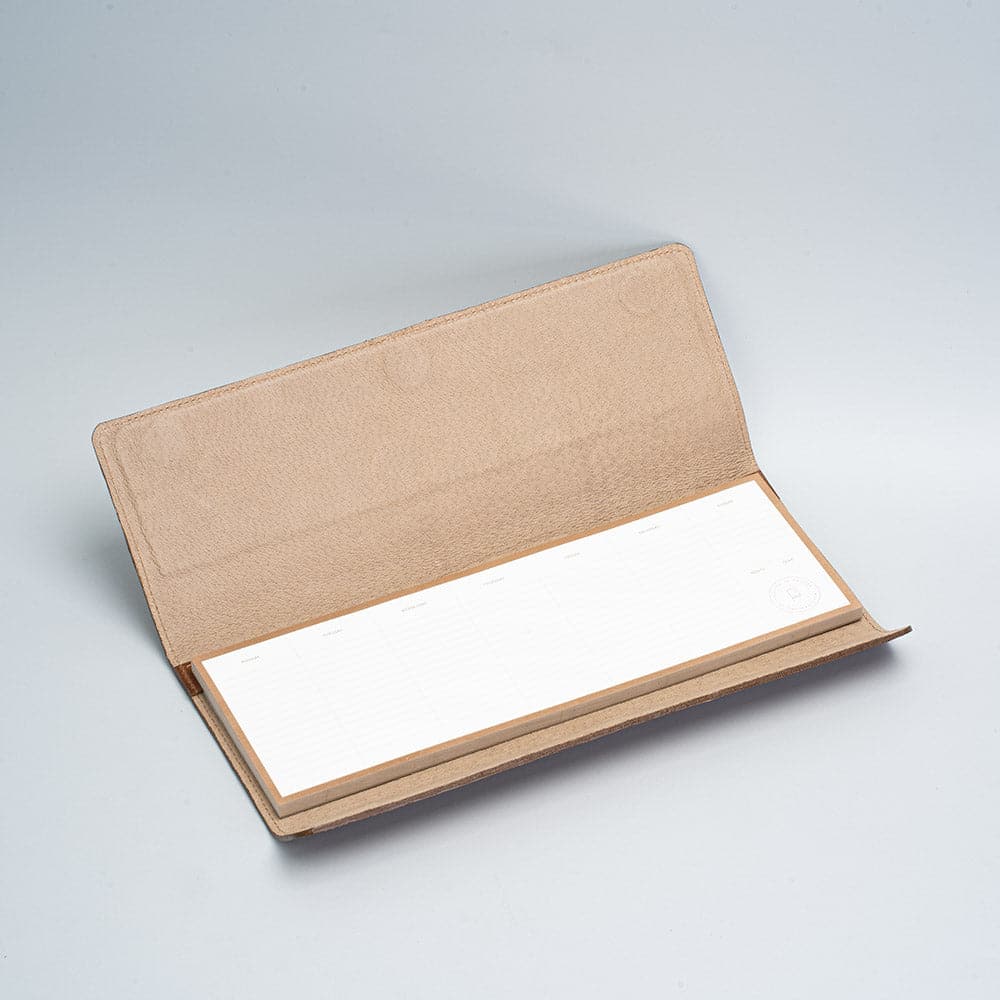 Leather desktop weekly planner - immagine 4
