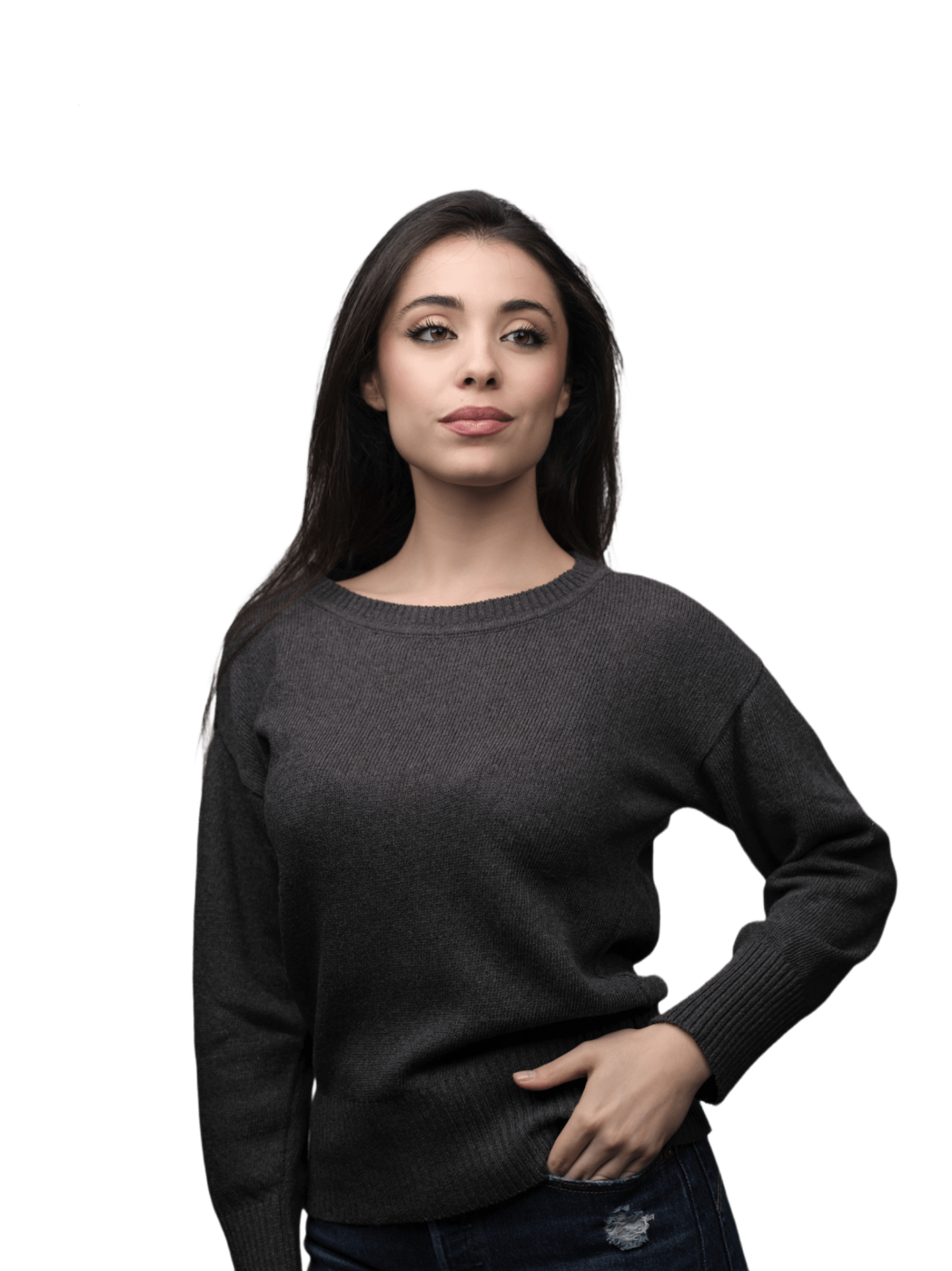 Maglia Donna Girocollo in Cotone Rigenerato - immagine 3