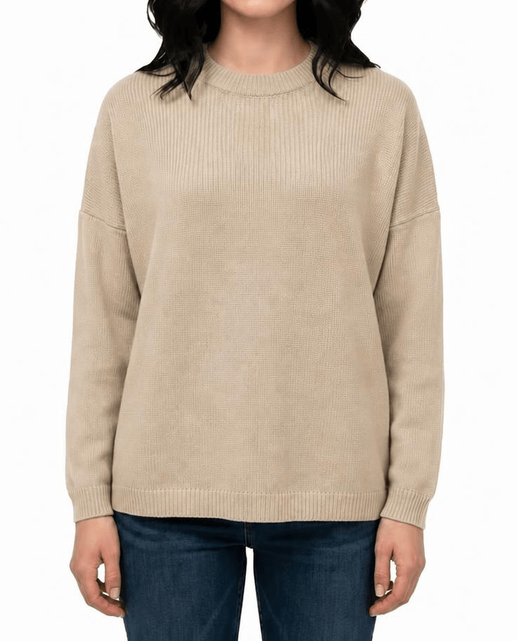 Maglia Donna Over Girocollo Cashmere Rigenerato - immagine 2