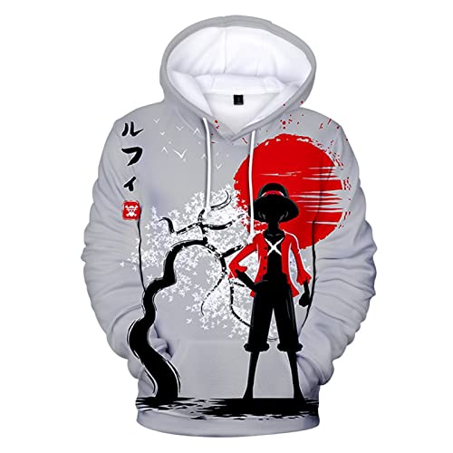 One Piece Luffy Sunset Vintage Hoodie - immagine 8