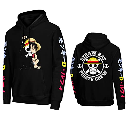 One Piece Strawhat Pirates Graffiti Style Emblem Hoodie - immagine 10
