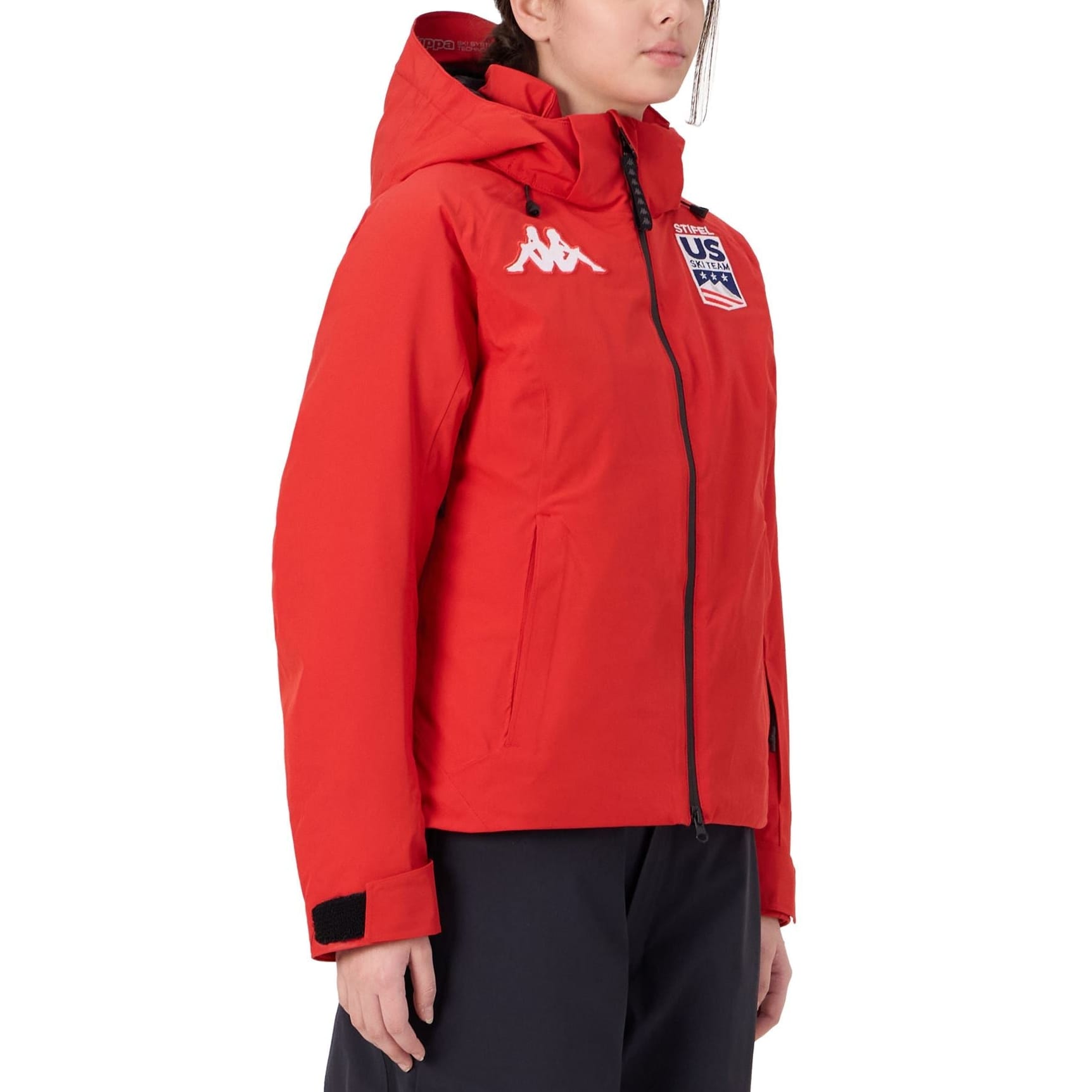 Women's US Ski Team waterproof padded jacket Winter Olympics 2026 Red - Kappa - immagine 3