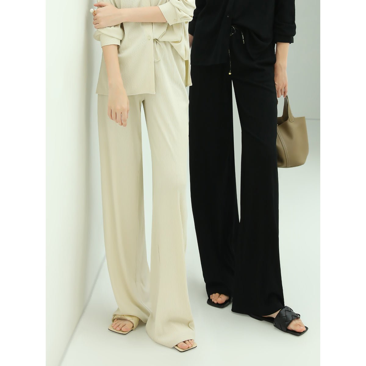 Urban High Rise Wide Leg Knitted Pants - immagine 2