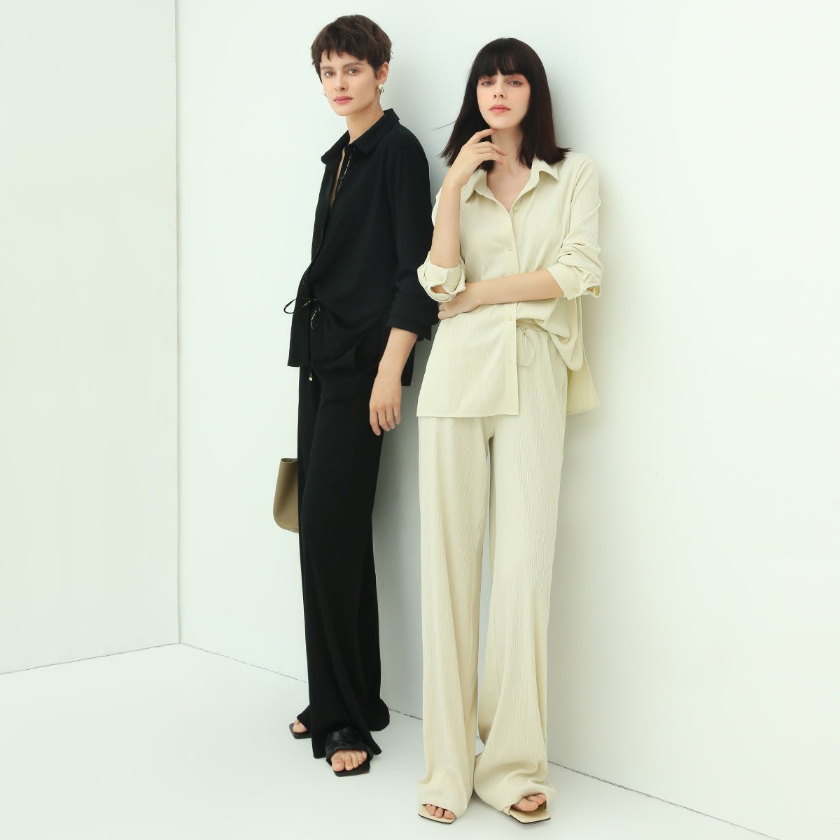 Urban High Rise Wide Leg Knitted Pants - immagine 3